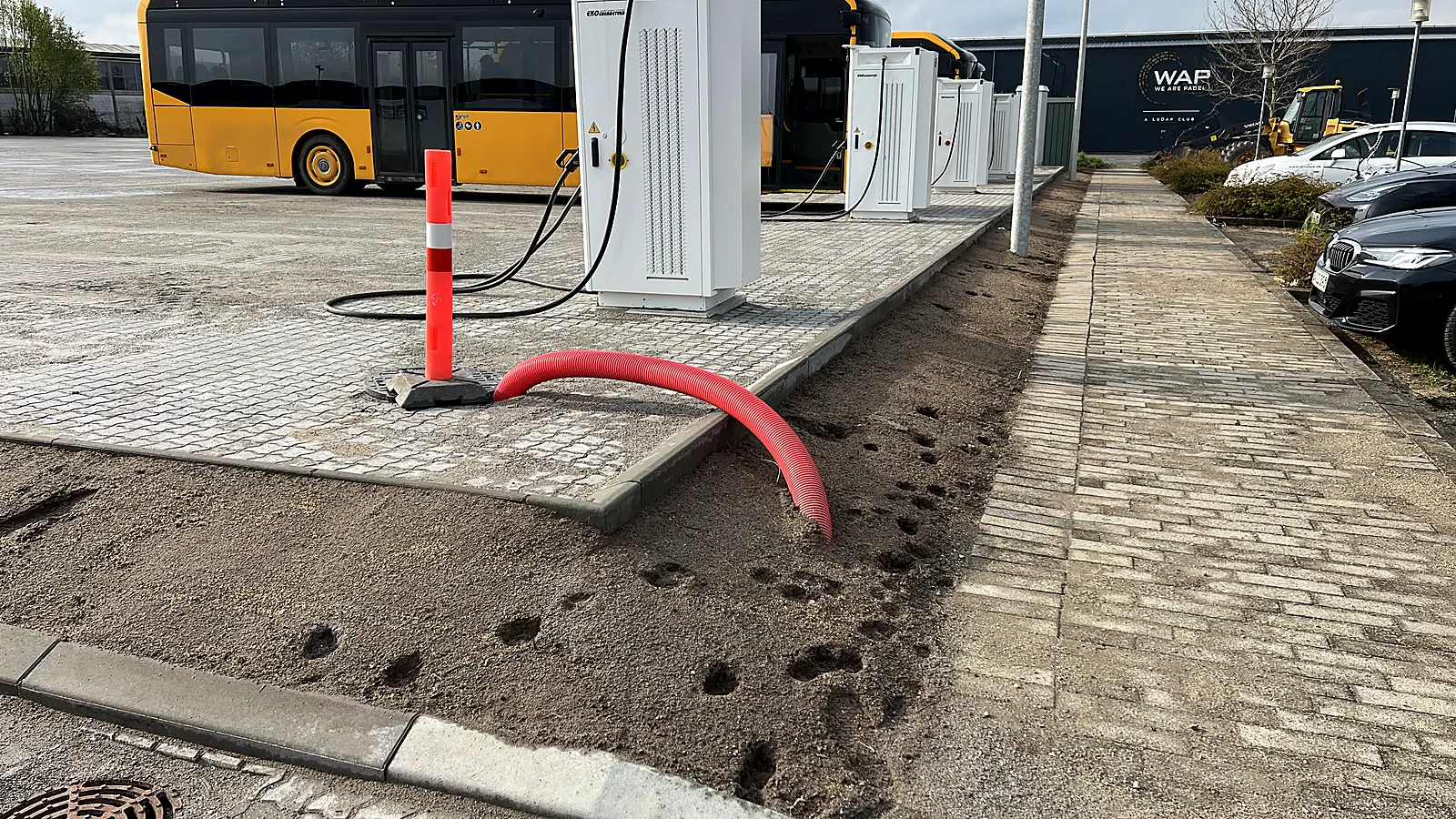 Elbusparkering for DitoBus i Ringsted